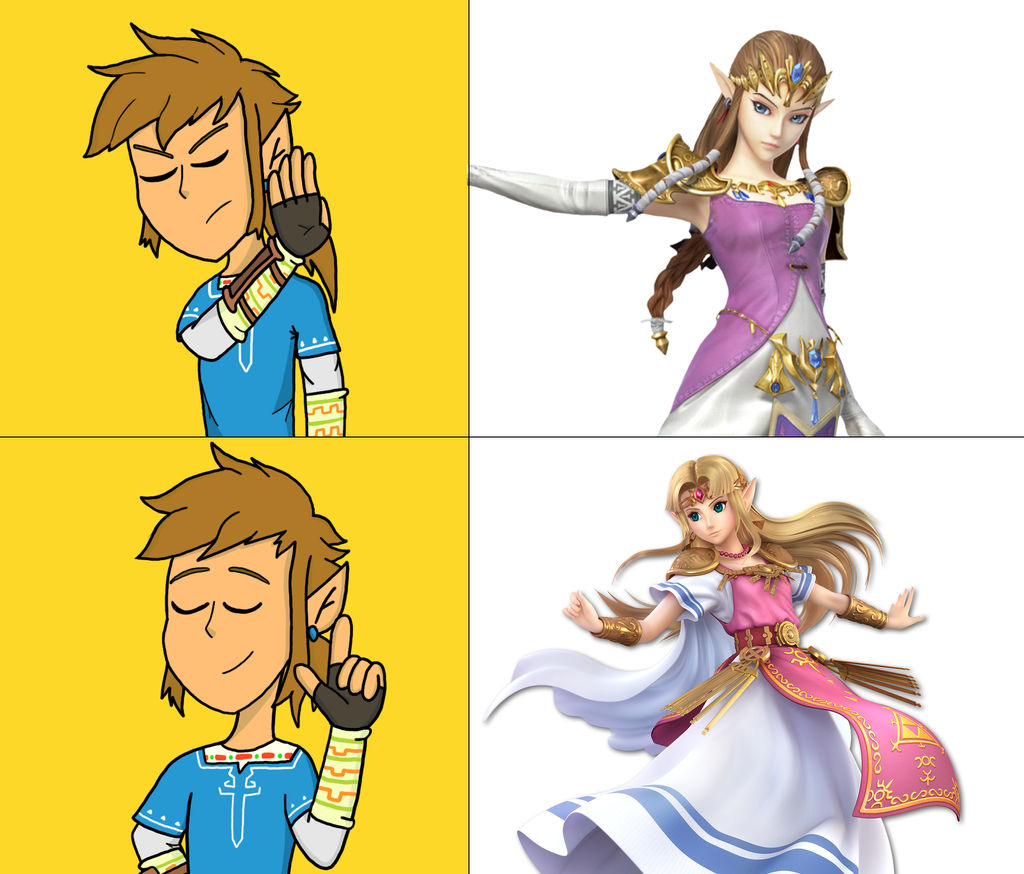 Hotline Bling Meme Zelda Smash Ultimate Edition By Alemon1097 On Deviantart