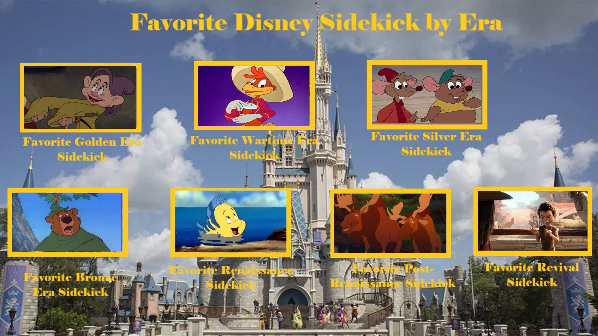 My favorite Disney sidekicks by the era by TonyofBajaloa95 on DeviantArt