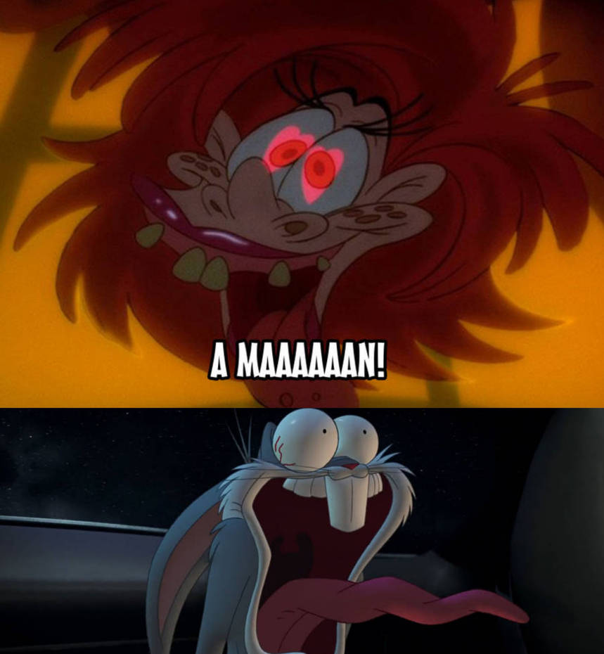 Bugs Bunny gets scared of Lena Hyena by TonyofBajaloa95 on DeviantArt