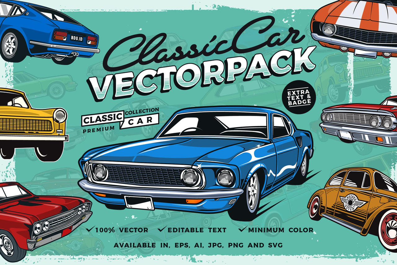 Vector Car Magazine Classic Car Vector Pack by tienallon on DeviantArt