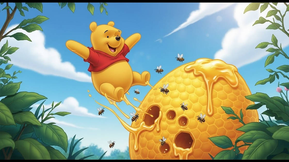 Winnie The Pooh And The Honey By Lisettetevy On DeviantArt winnie-the-pooh-and-the-honey-by-lisettetevy-on-deviantart