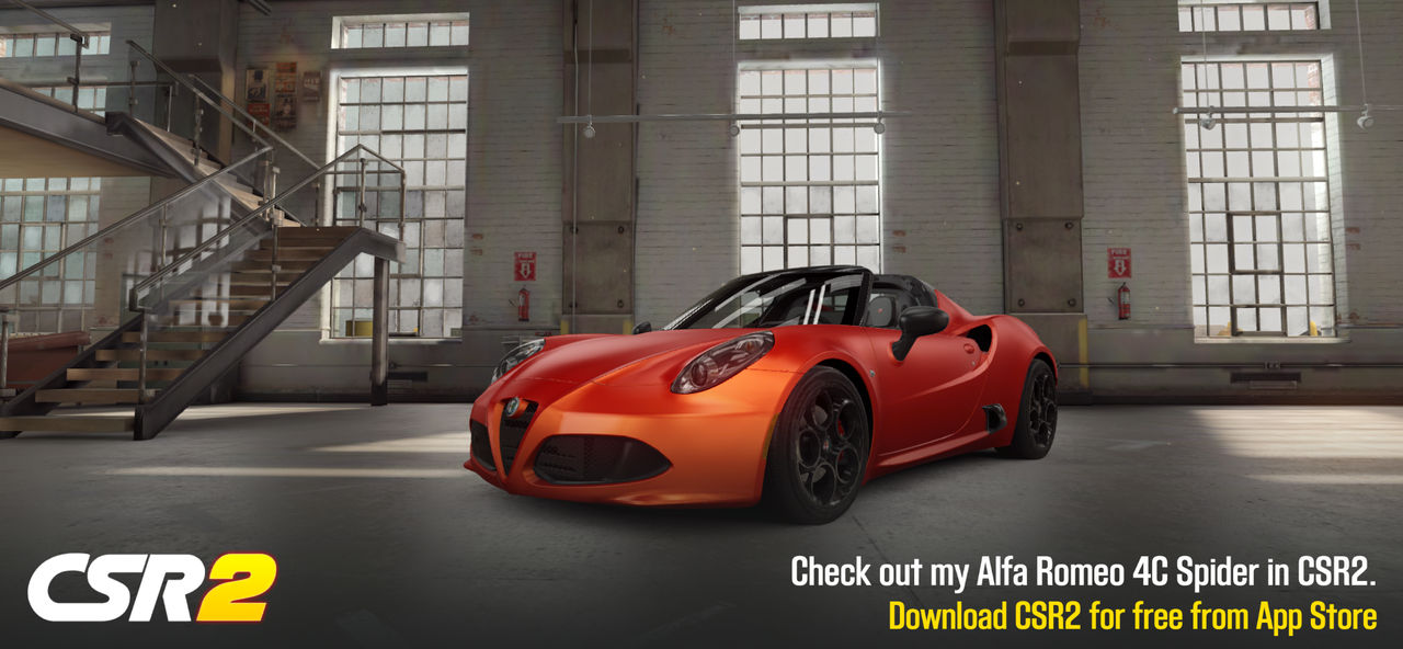 Csr racing 2 Alfa Romeo 4C Spider by 2022cris on DeviantArt