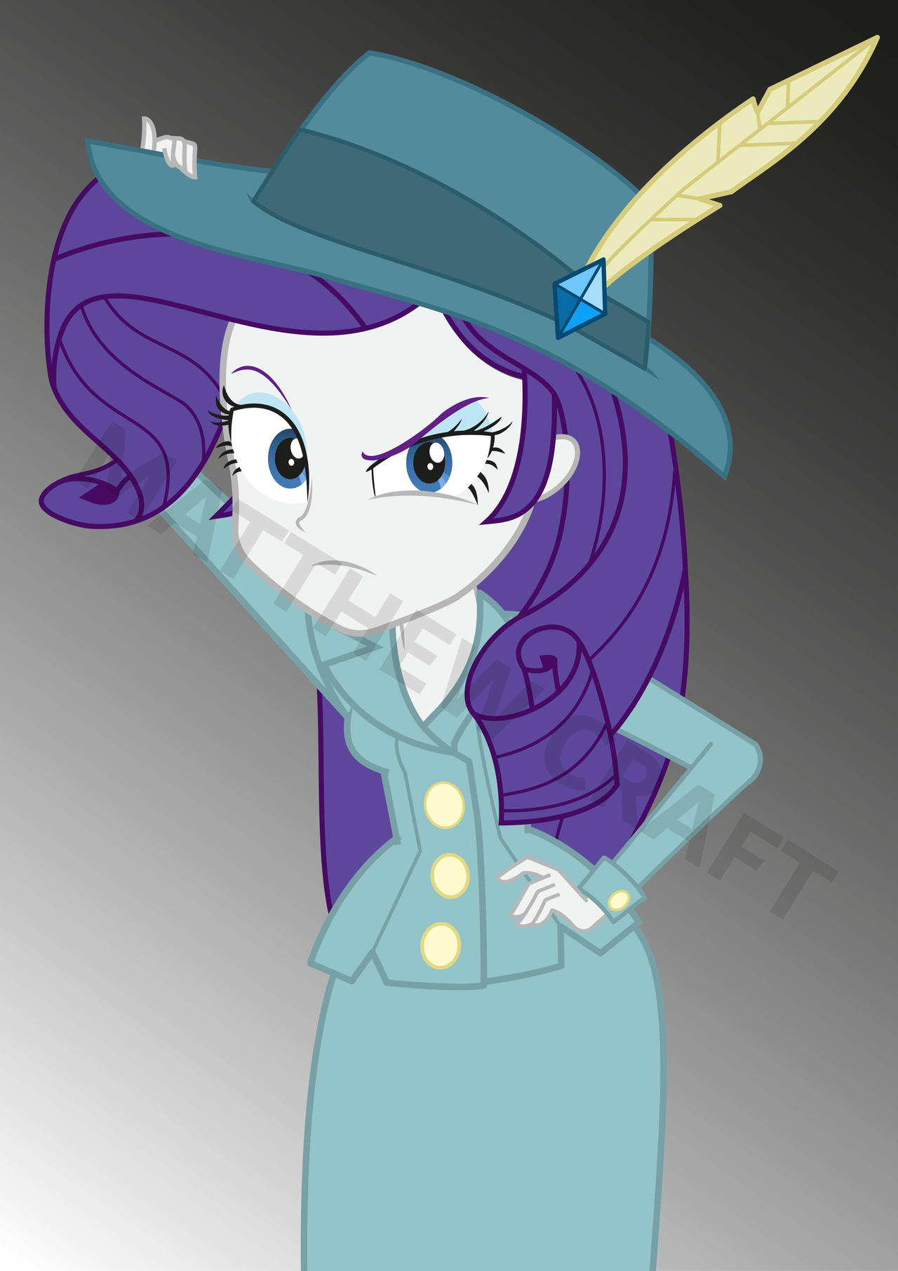 Detective Rarity EG Version by MatthewCraft on DeviantArt