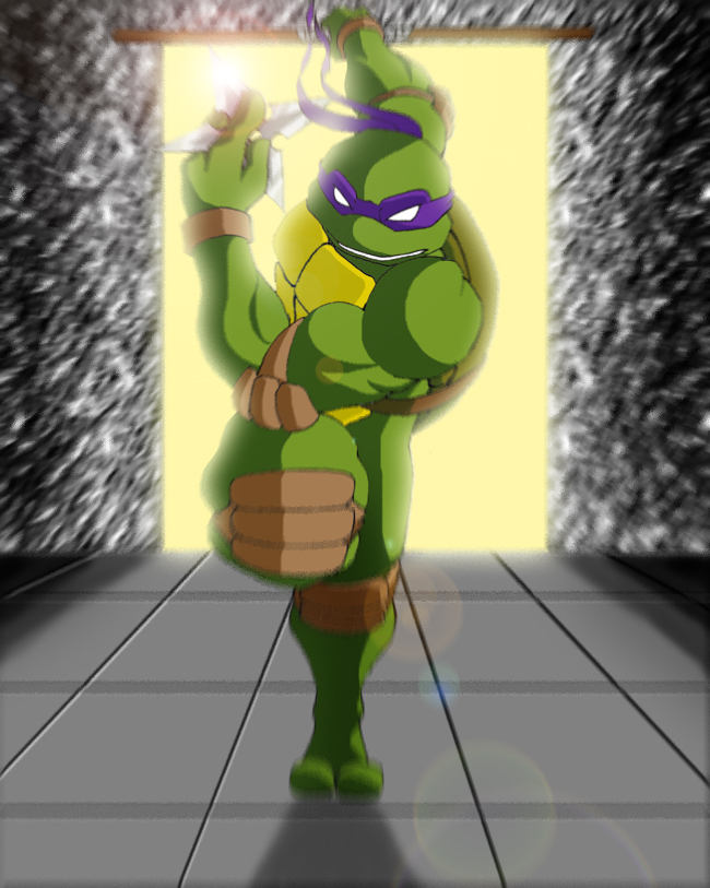 Rushing Donatello