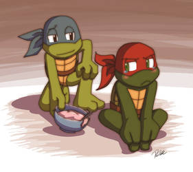 Raph's melted ice cream