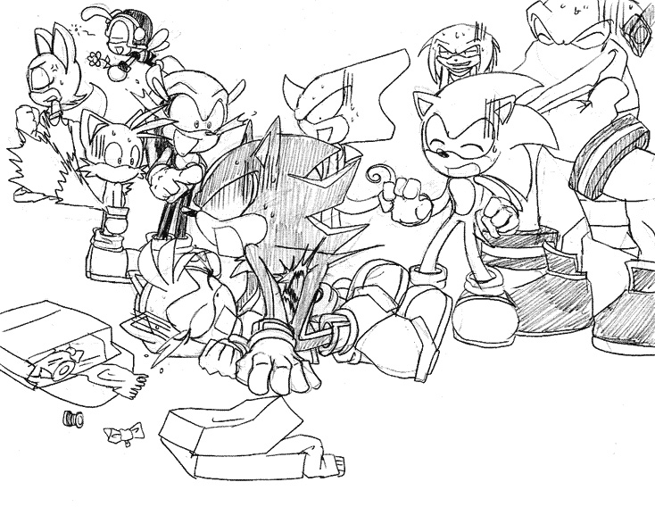 Sonic, Amy, Shadow- Hogpile 2 by ihearrrtme on DeviantArt