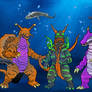 Underwater Slug Kaiju Battle