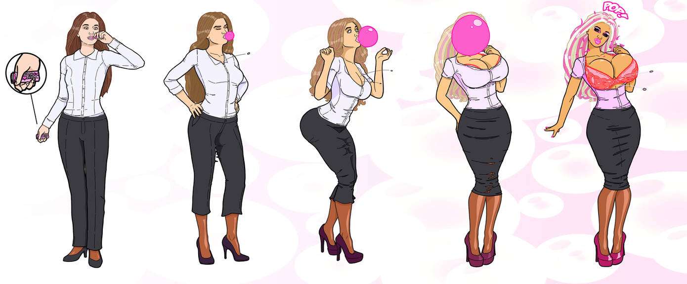 Breast expansion games itch. Bimbofication трансформация. Гермиона Грейнджер bimbofication. Бимбо Transformation комикс. Бимбо Transformation Реал.