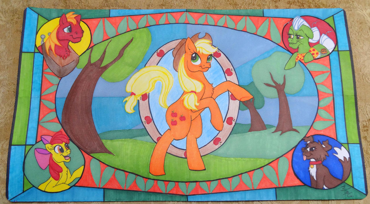 Commission: Apple Family Play-Mat