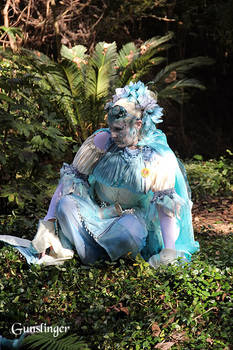 Blue Faerie Sitting