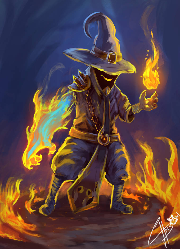 Wild Pyromancer - Retouched by Chris-Owl on DeviantArt