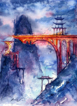 Golden Bridge. Legend about Forgotten World.