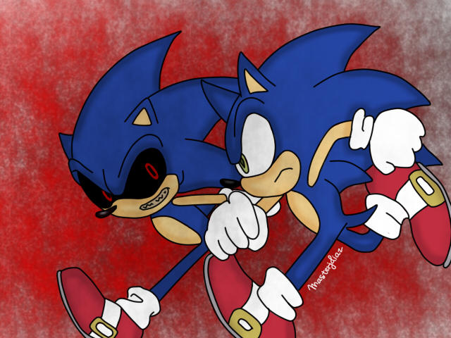 Sonic Vs Sonic.exe by Masterjdiaz on DeviantArt
