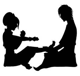 Ship Silhouette - Zuko+Toph