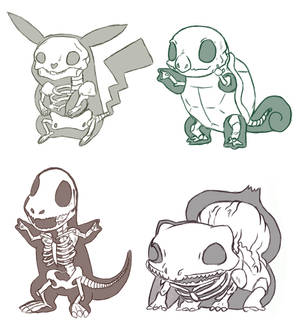 Pokemon Skeletons