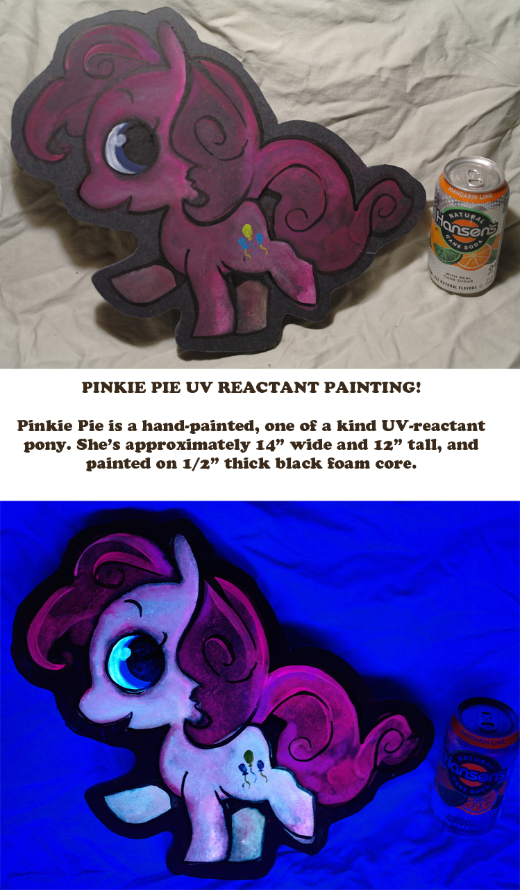 MLP Blacklight Painting : PINKIE PIE