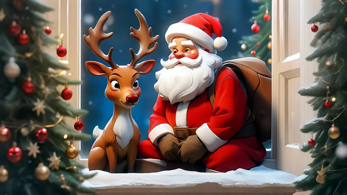 Santa and Rudolph after a long night by AJbeale on DeviantArt