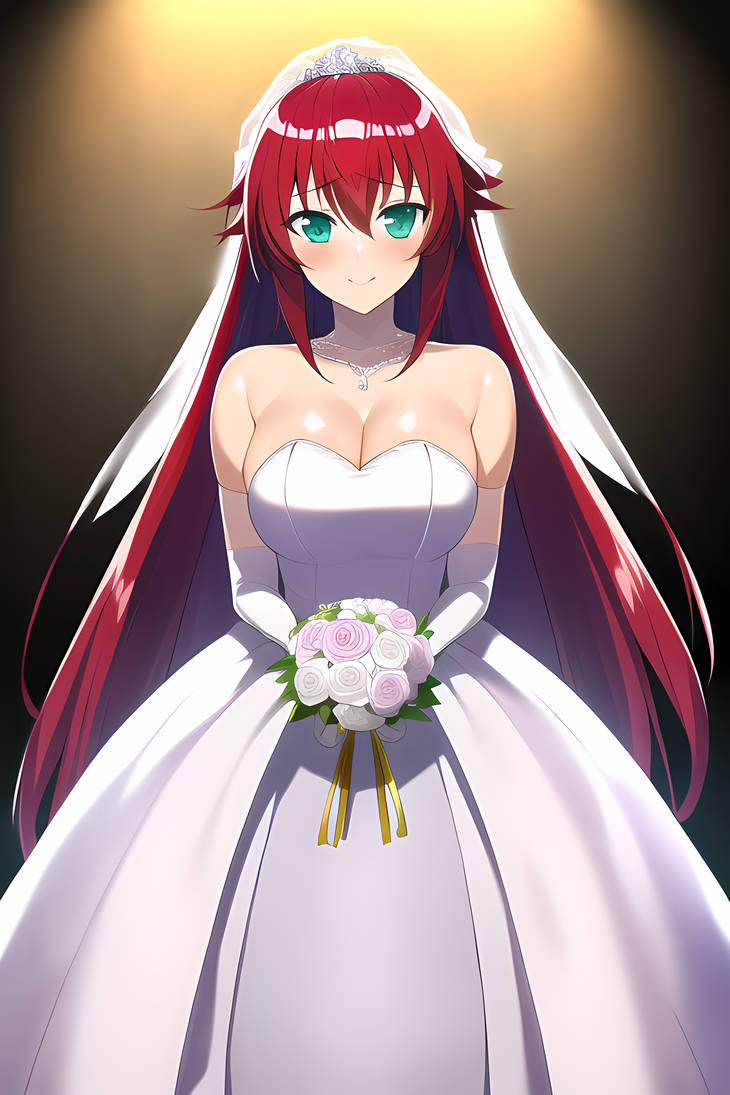 Fancy Rias Rias' Wedding Dress by viewer67 on DeviantArt