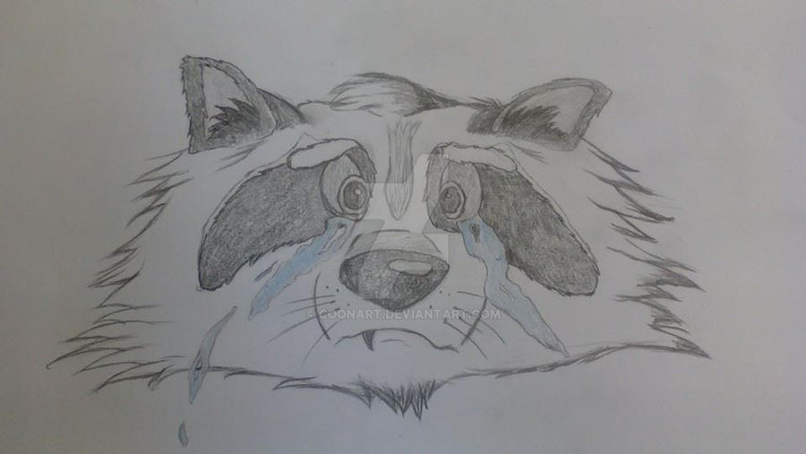 Sad Eye Raccon Sad raccoon... :'( by CoonArt on DeviantArt