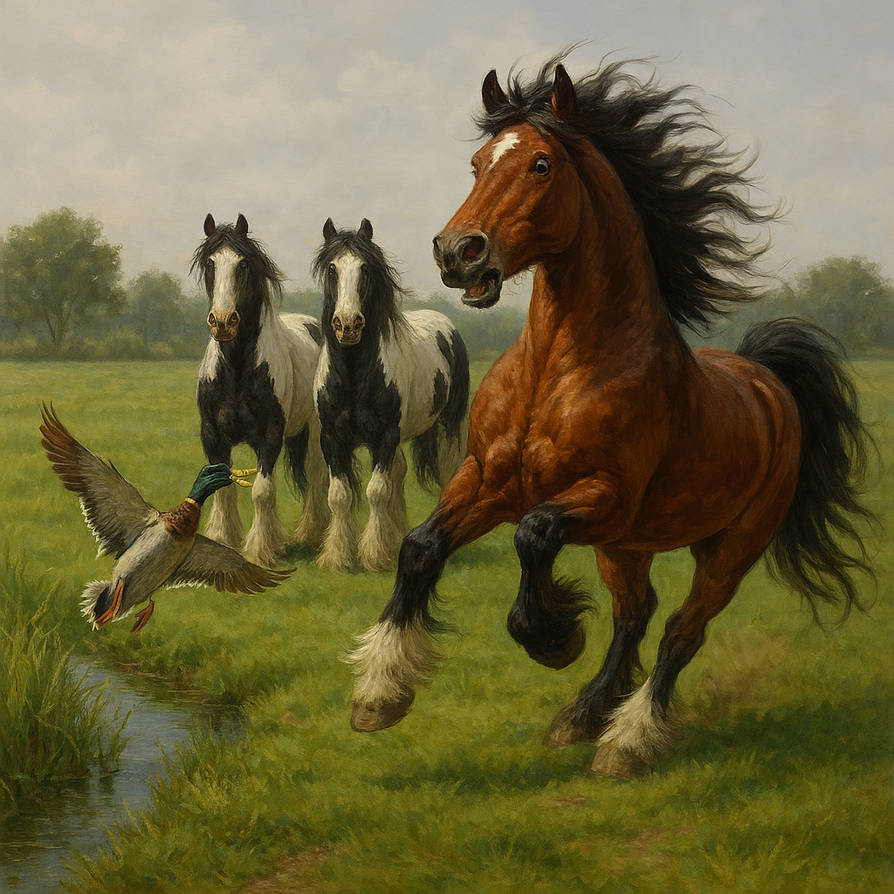 Duck Riding Deviantart Ah! A DUCK! by CoonArt on DeviantArt
