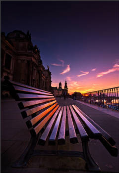 A bench in Dresden