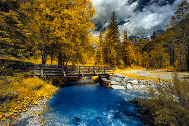 Blue river - infrared