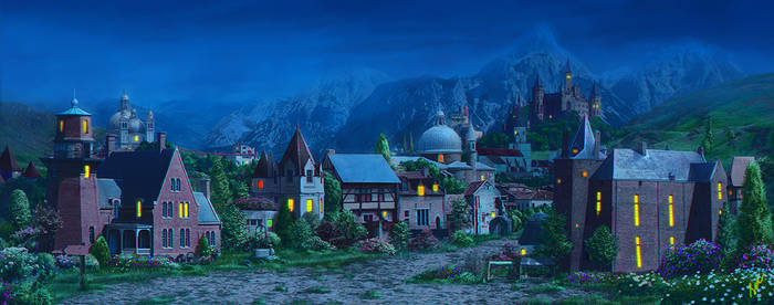 Medieval village2_night