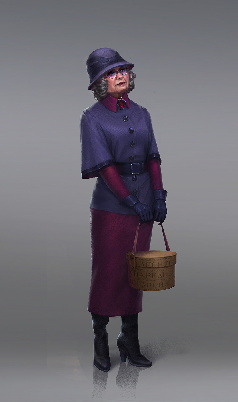 Rich old woman