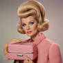 1960's Avon Lady Wearing Pink Lipstick, Blonde Bou