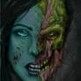 Zombie chick portrait v2