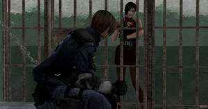 Leon in jail...first day on the job :D