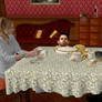 Tea time at Wesker home