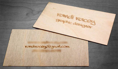 Wooden Business Card