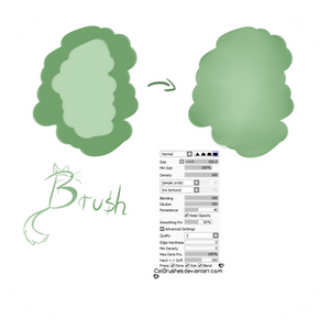 #03 Paint Tool Sai Brush - Blend Brush