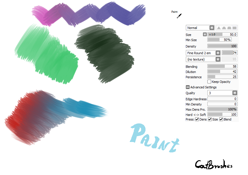 #24 Paint Tool Sai Brush - Paint/Acryl