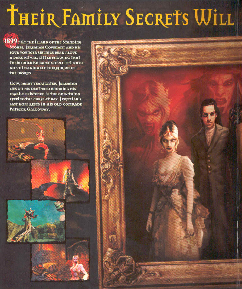 Clive Barker's Undying Inside Cover 1