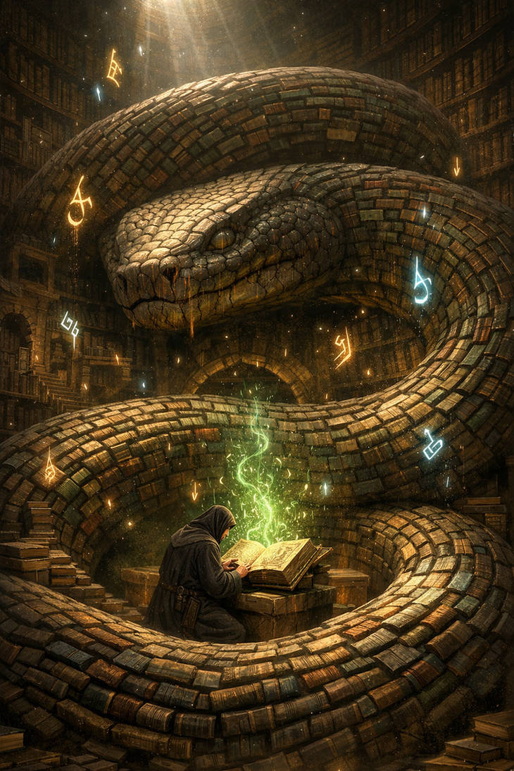 Serpent Avatar The Library Serpent by derrickthebarbaric on DeviantArt