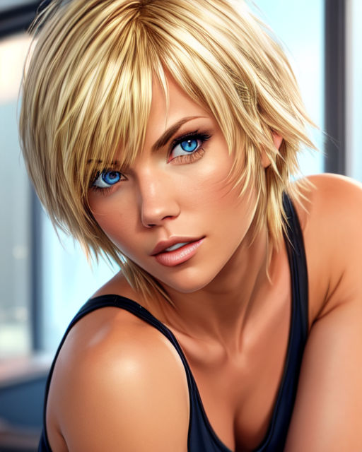 Realistic portrait of aya brea from parasite eve