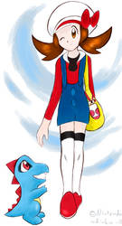 Kotone and Totodile