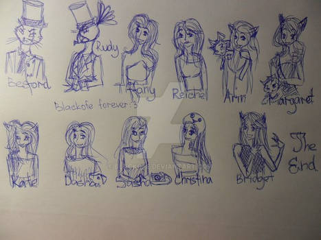 My lovely characters and friends:3