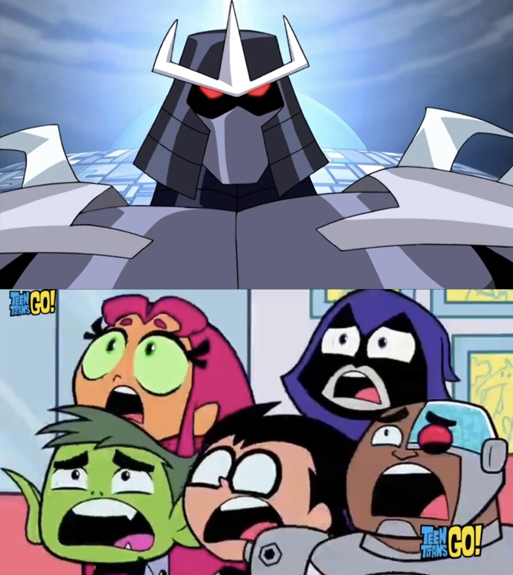 Teen Titans Go Scared of Utrom Shredder by Gboy2018 on DeviantArt Teen Titans Go Scared of Utrom Shredder by Gboy2018 on DeviantArt