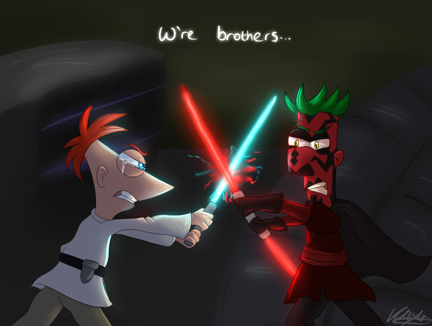 Phineas vs Ferb by tory-the-fuzzball on DeviantArt