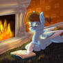 Reading by the Fire
