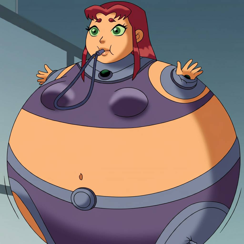 Starfire Over Inflation Starfire inflation by mosasaur234 on DeviantArt