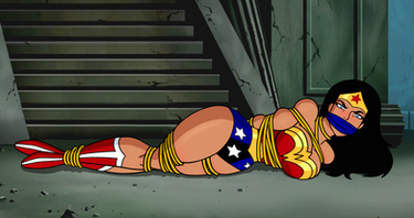 Wonder Woman Bound and Gagged 4.1