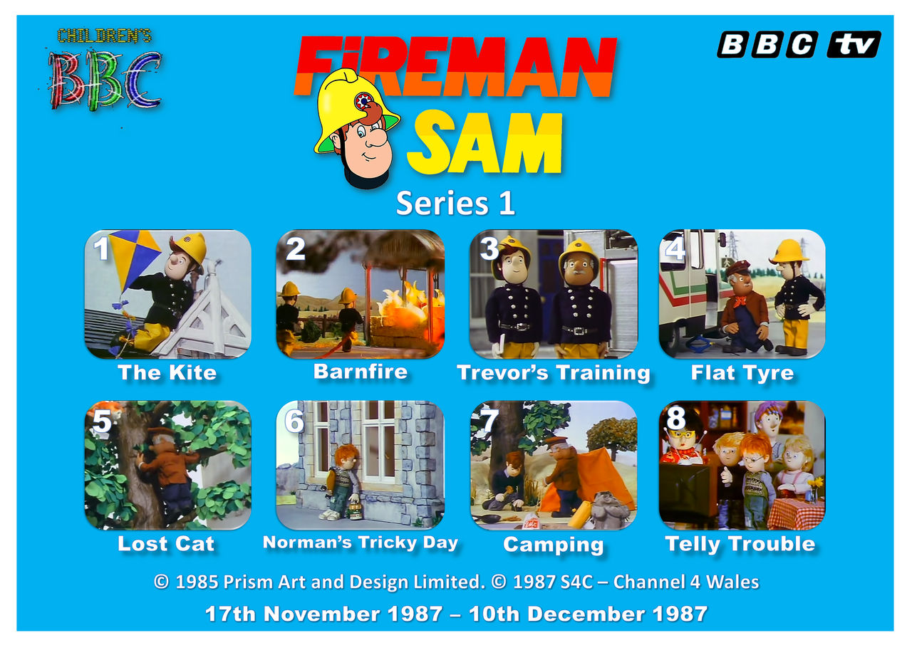 Fireman Sam Versions Fireman Sam - Series 1 (1987) by gikestheASD on DeviantArt