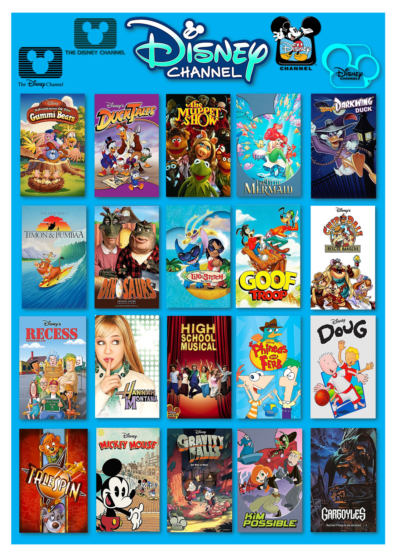 Disney Channel TV Programmes by gikestheASD on DeviantArt