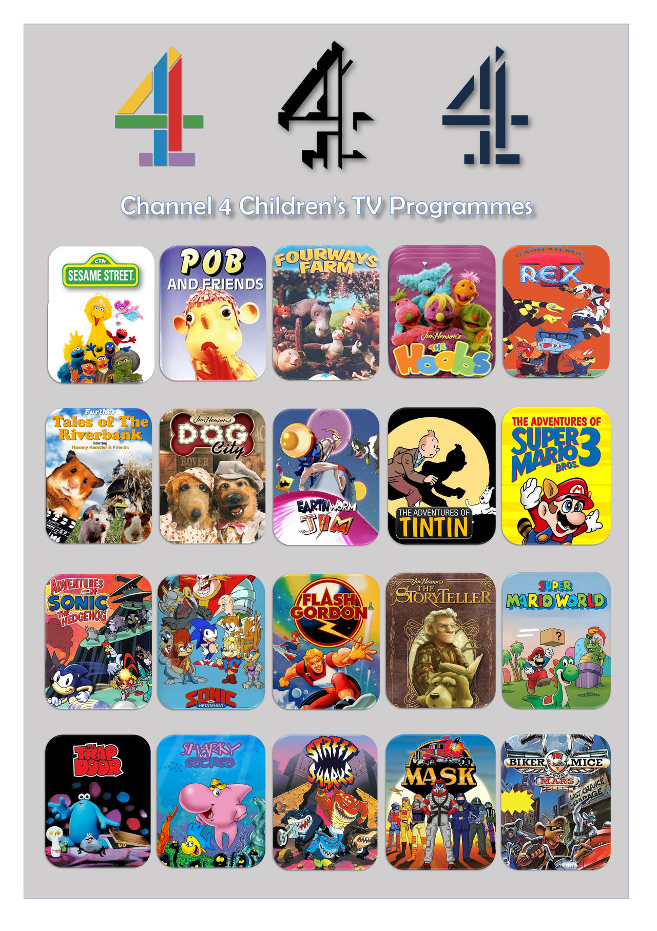 Channel 4 Children's TV Programmes by gikestheASD on DeviantArt