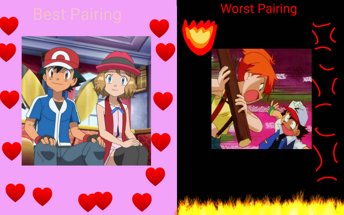 Best And Worst Ash Ketchum Pairing By Blueflare6274 On Deviantart Best And Worst Ash Ketchum Pairing By Blueflare6274 On Deviantart