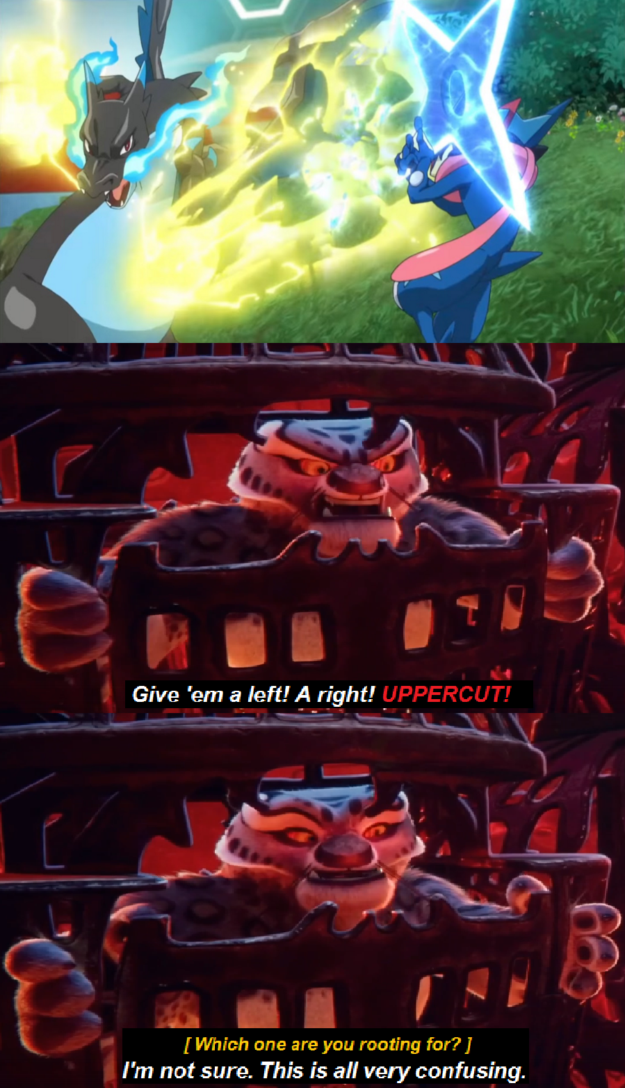 Tai Lung Watches Charizard Battling Greninja by BlueFlare6274 on DeviantArt